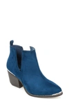 Journee Collection Journee Issla Metal Trim Bootie In Blue