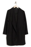 T Tahari Ottoman Waterfall Knit Topper In Black