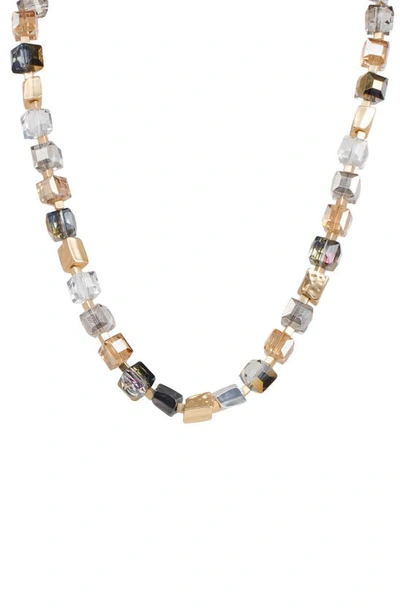 Saachi Faceted Beaded & Stone Necklace In Gold