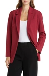 Nordstrom Boyfriend Blazer In Red Tibetan