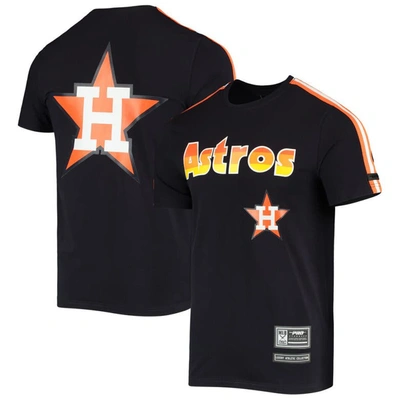 Pro Standard Navy Houston Astros Taping T-shirt In Navy,orange