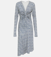 Isabel Marant Étoile Lania Printed Jersey Midi Dress In Buec