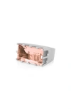 Dean Davidson Baguette-cut Simulated Morganite Castle Ring In Morganite/ Silver