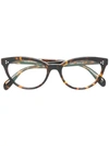 Oliver Peoples Arella Cat Eye Frame Glasses In Brown