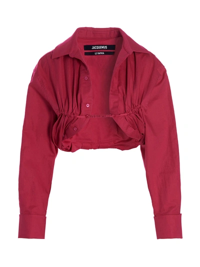 Jacquemus Ma Viscose Shirt And Blouse In Pink
