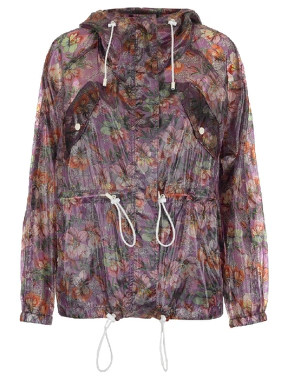 Isabel Marant Floral Print Rain Jacket In Multi