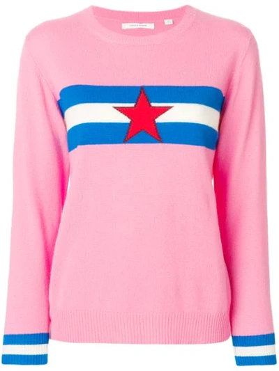 Chinti & Parker Star Crossed Sweater In Pink