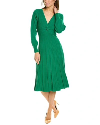 Boden Twist Front Knitted Midi Dress Highland Green Women