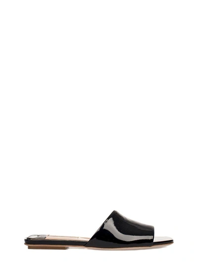 Fabio Rusconi Black Patent Leather Sandal