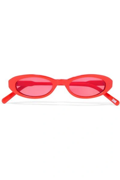 Chimi Joel Ighe Oval-frame Acetate Sunglasses In Papaya
