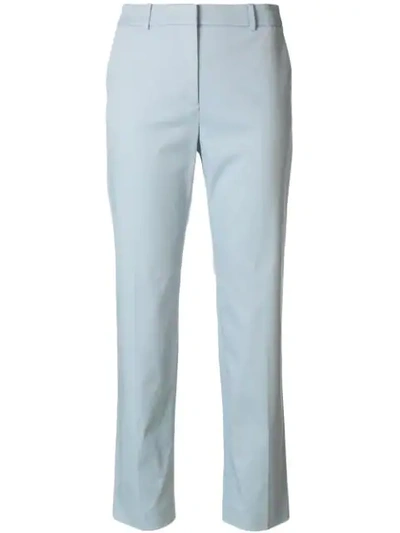 Mantù Mantu Straight Cropped Trousers - Blue