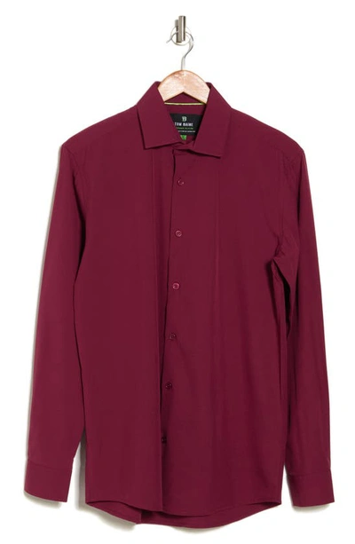 Tom Baine Performance Solid Sport Coat In Burgundy