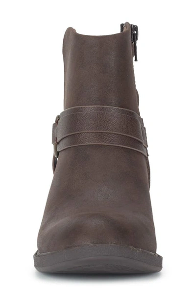 Baretraps Shei Faux Leather Bootie In Dk Brown