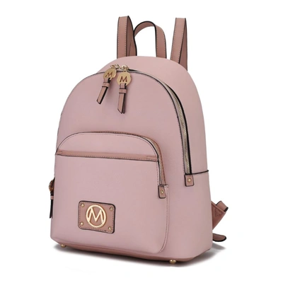 Mkf Collection By Mia K Alice Vegan Leather Backpack Handbag In Pink