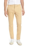 Bonobos Tailored Fit Washed Stretch Cotton Chinos In Gold Khaki