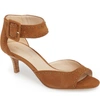 Pelle Moda 'berlin' Sandal In Cognac Suede