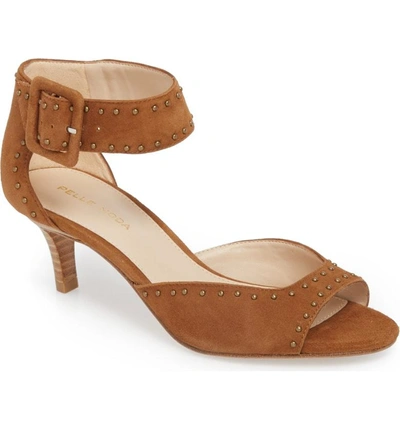 Pelle Moda 'berlin' Sandal In Cognac Suede