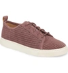 Lucky Brand Lawove Sneaker In Berry Smooth Suede