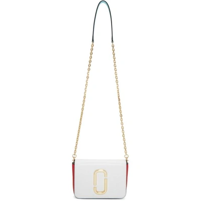 Marc Jacobs White And Red Hip Shot Bag In 287 Porcela