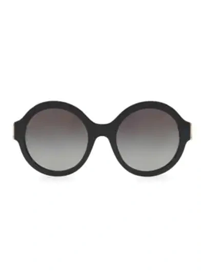 Dolce & Gabbana 53mm Round Sunglasses In Black