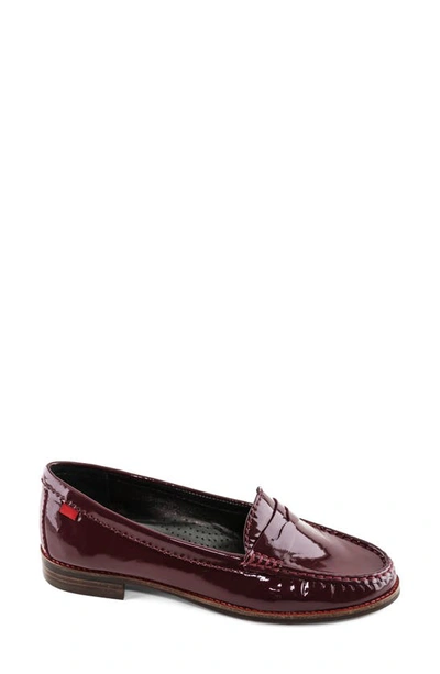 Marc Joseph New York East Village Flat In Merlot Soft Patent