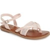 Toms 'lexie' Sandal In Petal Pink Lace