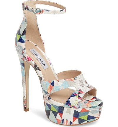 Steve Madden Janelle Platform Sandal In Bright Multi