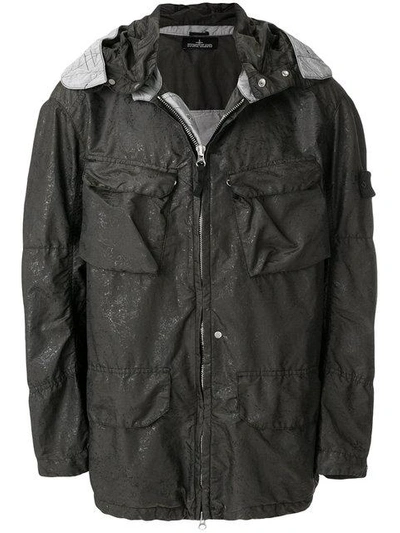 Stone Island Shadow Project Spider Web Watro Field Jacket In