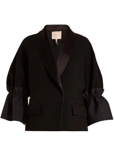 Roksanda Zenitha Gathered-detailed Jacket In Black