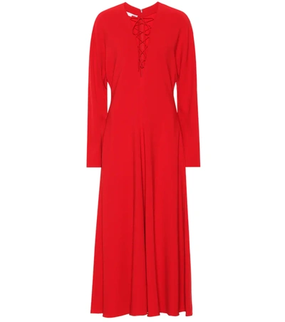 Stella Mccartney Juliet Stretch-cady Dress In Red