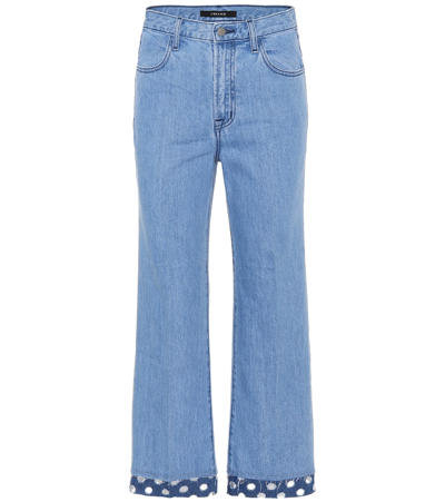 J Brand Joan High-rise Wide-leg Jeans In Blue