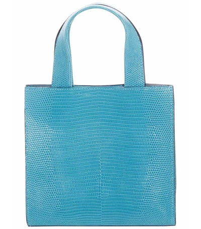 Hunting Season Turquoise Mini Lizard Tote Bag