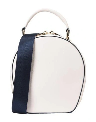 Deux Lux Annabelle Faux Leather Circle Crossbody Bag - Ivory In Ecru