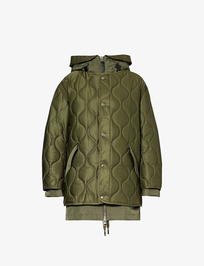 Mackage Maia Quilted Recycled-polyester Coat In Light Military
