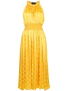 Kitx Embroidered Flared Midi Dress