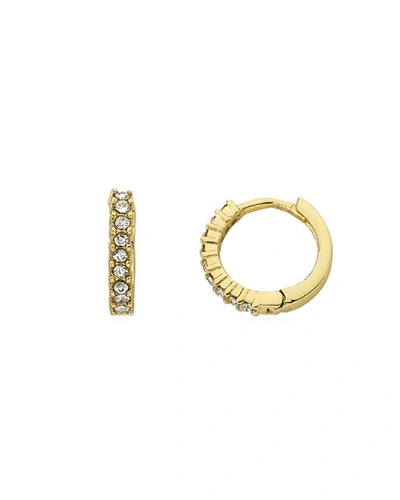 Lmts Girls' Crystal Hoop Earrings In Gold