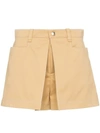 Chloé Beige Darted High-waisted Shorts In Brown