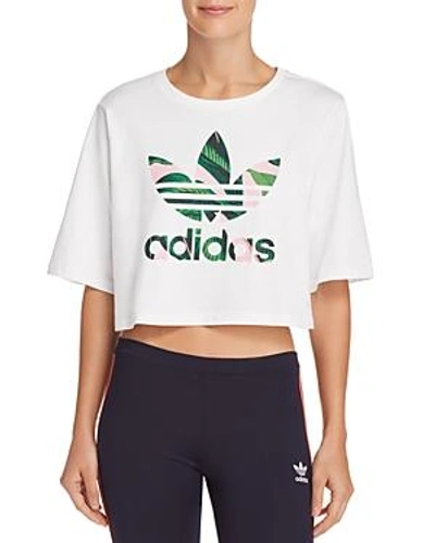 Adidas Originals Women's Originals Farm Crop T-shirt, White