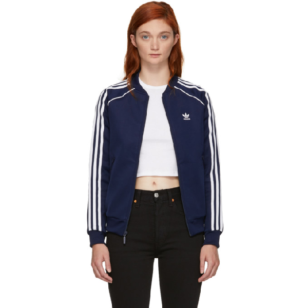 superstar track jacket blue