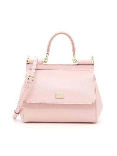 Dolce & Gabbana Small Sicily Bag In Rosa Carne 2 (pink)