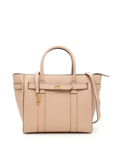 Mulberry Zipped Bayswater Small Bag In Rosewaterrosa