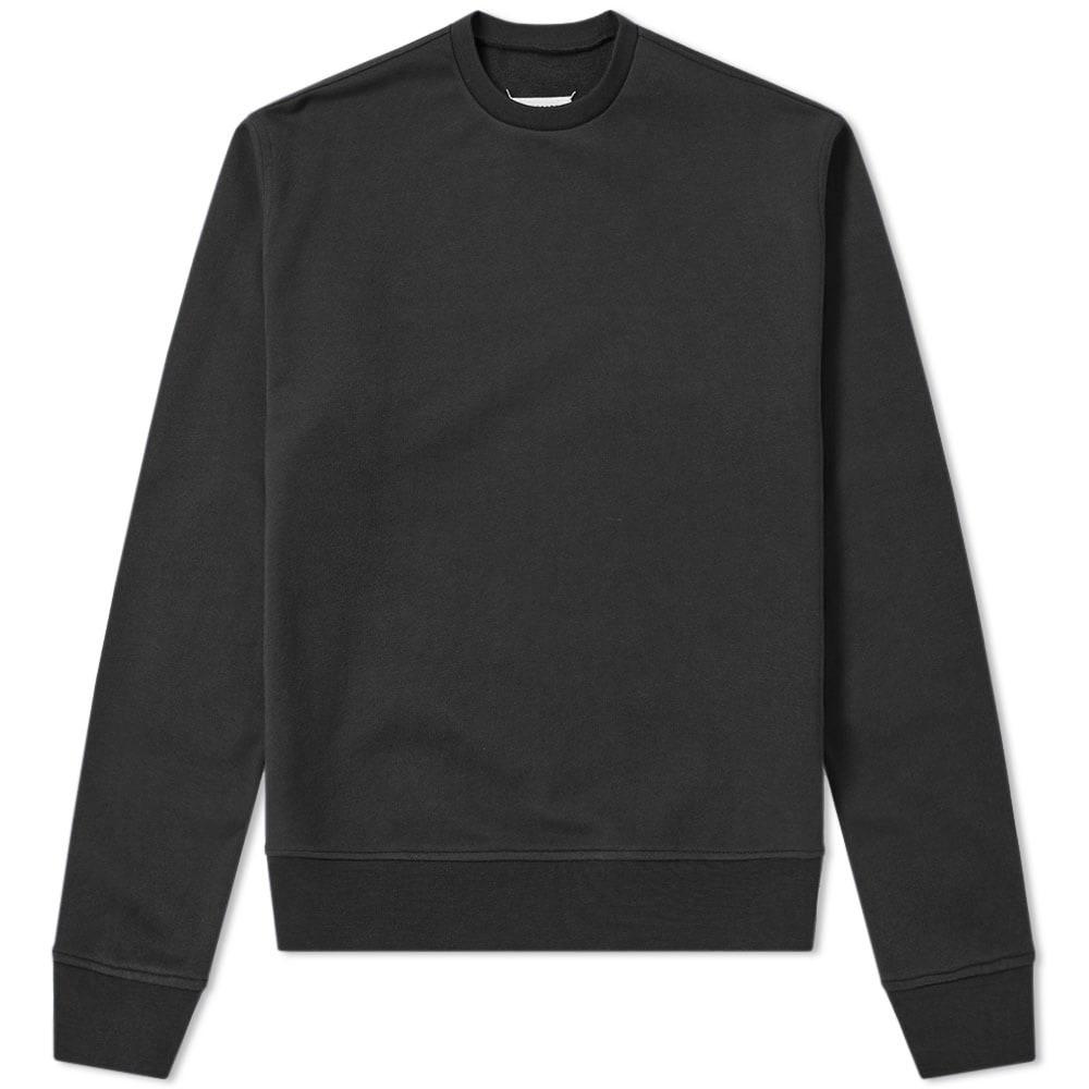 Maison Margiela 14 Cut Out Elbow Patch Crew Sweat In Black | ModeSens