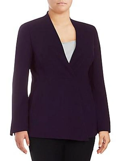 Akris Plus Chic Blazer In Clematis