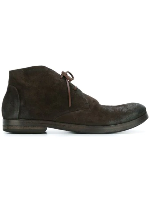 Marsèll Distressed Desert Boots In Brown | ModeSens
