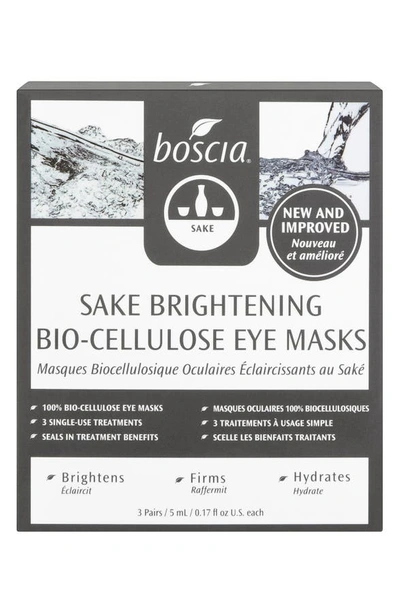 Boscia Sake Brightening Bio-cellulose Eye Masks 3 Pairs X 0.17 oz/ 5 ml