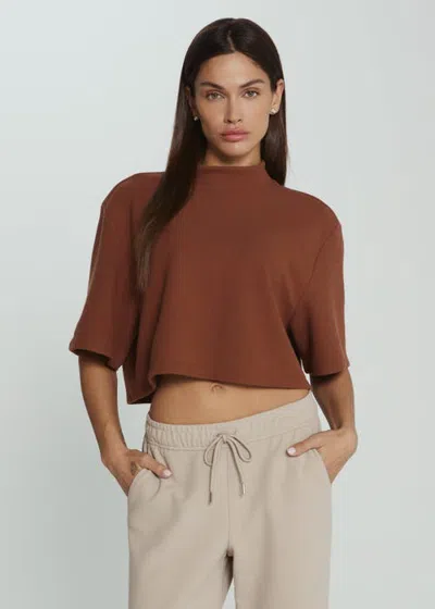 7diamonds Ellis Short Sleeve Crop Top In Dolce