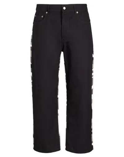 8 By Yoox Cotton Bicolor Carrot Pants Man Jeans Black Size 36 Cotton, Elastane
