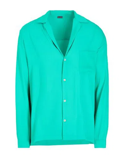 8 By Yoox Man Shirt Green Size Xxl Polyester