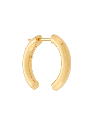 Maria Black Gold-plated Broken Hoop Earring In Metallic