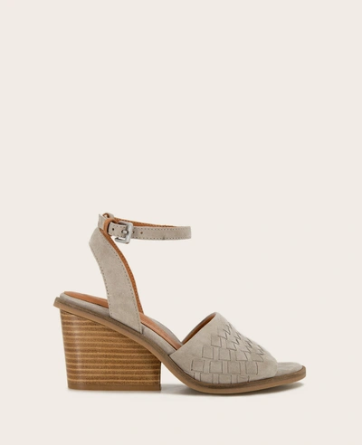 Gentle Souls Women's Nadia Wedge Heel Sandal In Mushroom Suede